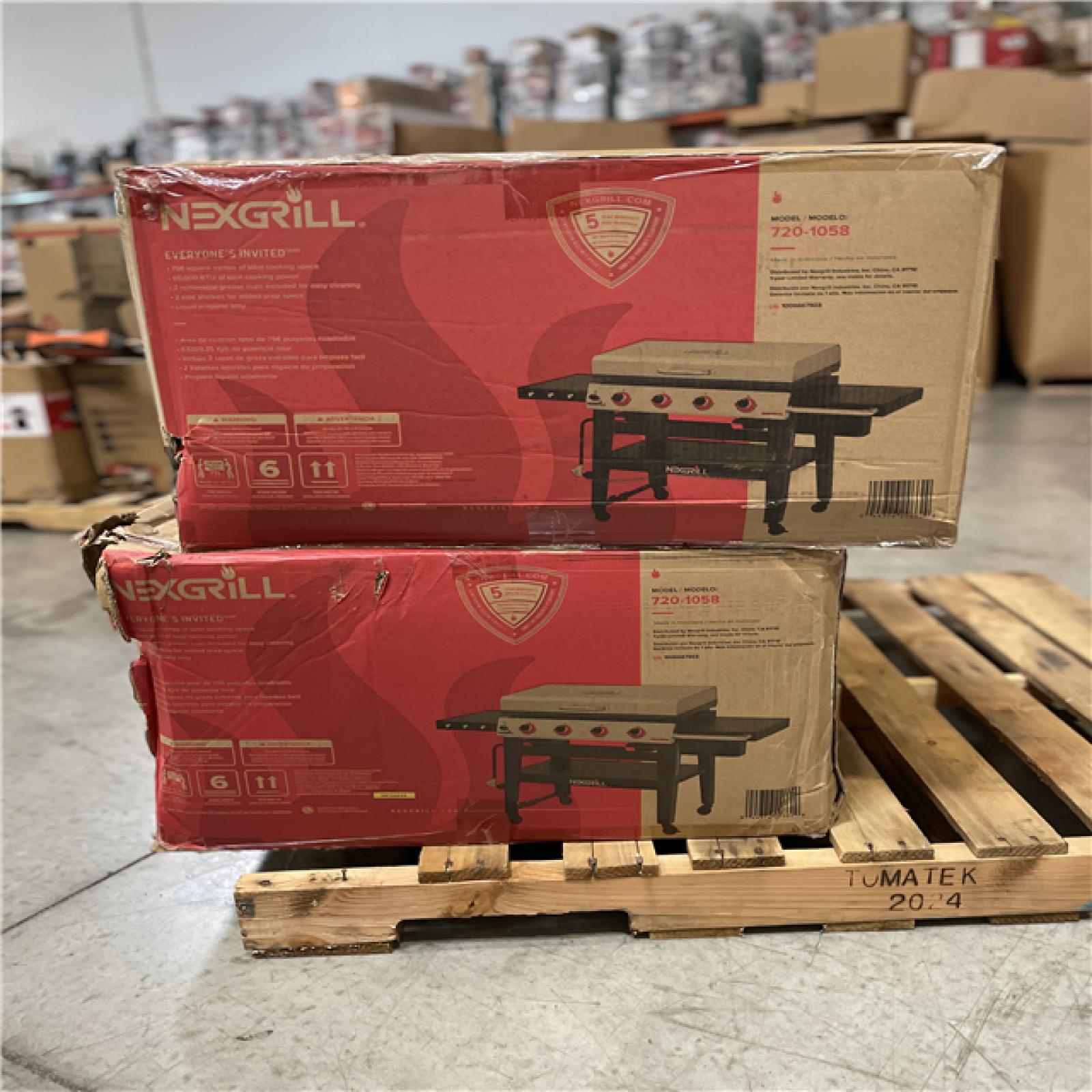 DALLAS LOCATION- NEXGRILL Daytona 4-Burner Propane Gas Grill 36 in. PALLET (2 UNITS)