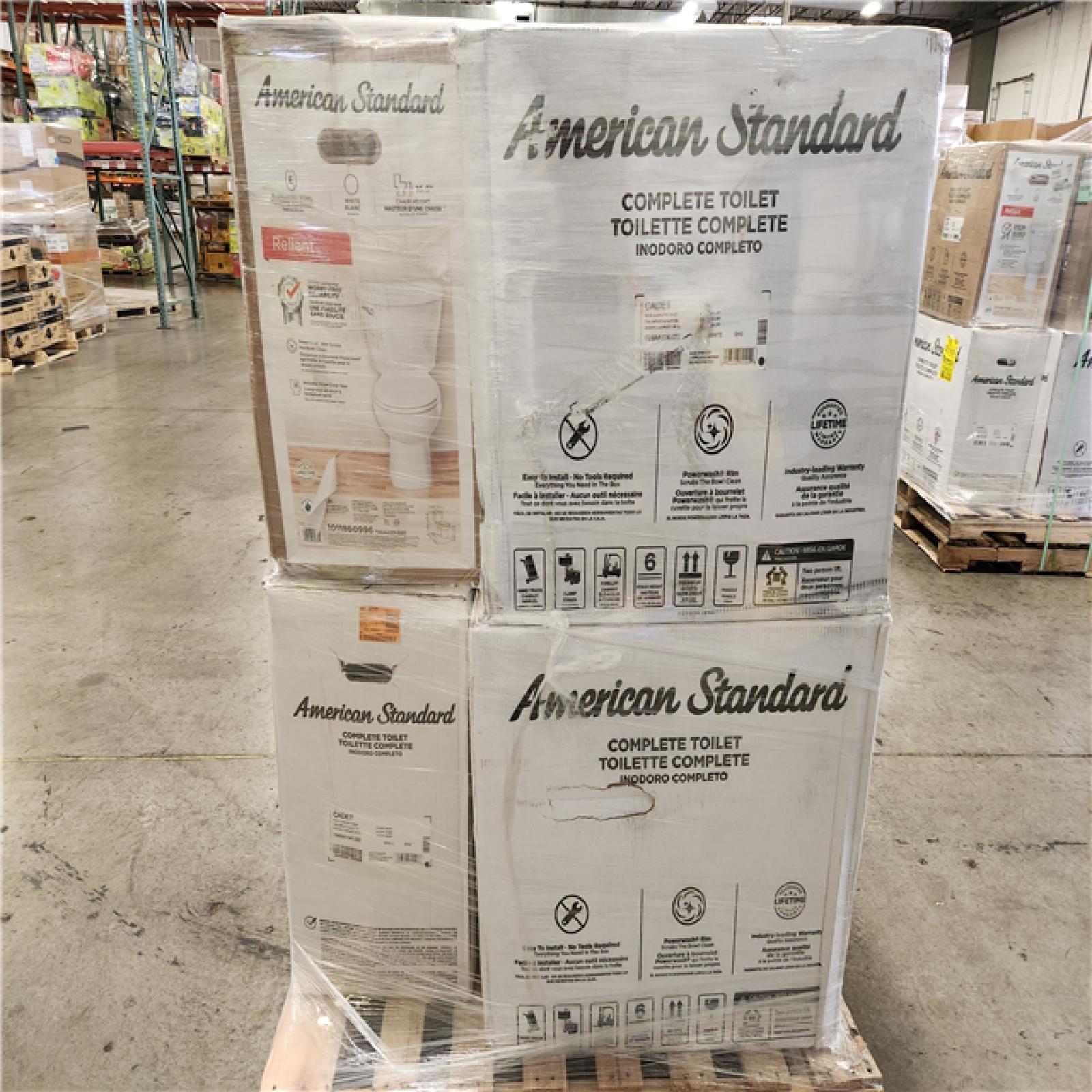 Phoenix Location AS-IS Mixed American Standard Toilet Pallet (6-Total)