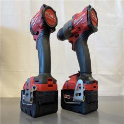 AS-IS - MILWAUKEE FUEL 18V Lithium-Ion Brushless Cordless Hammer Drill and Impact Driver Combo Kit