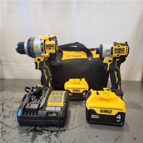 AS-IS- DEWALT 20V MAX XR 2-Tool Combo Kit with POWERPACK