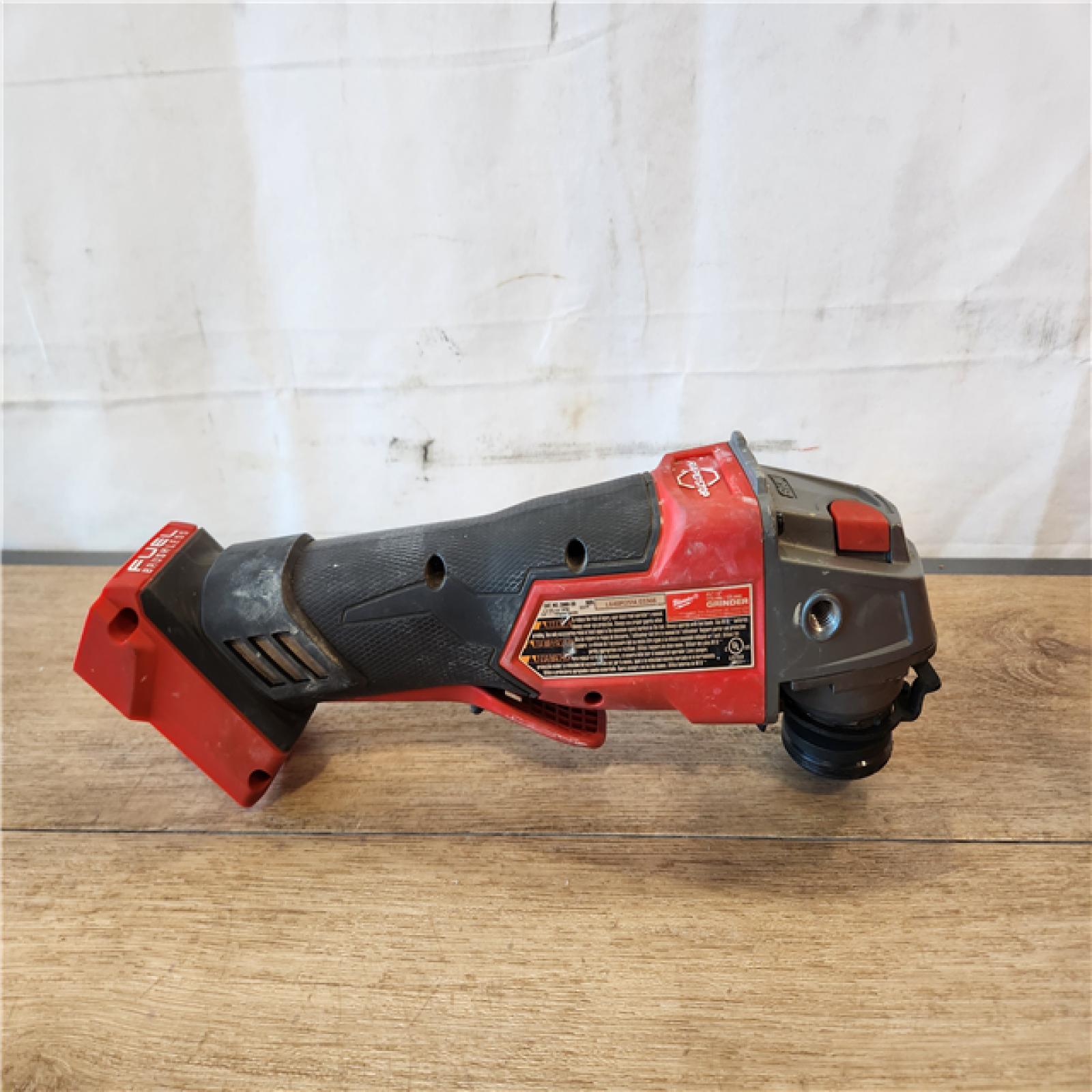 AS-IS- Milwaukee FUEL 18V Lithium-Ion Brushless Cordless 4-1/2 in./5 in. Grinder w/Paddle Switch (Tool-Only)