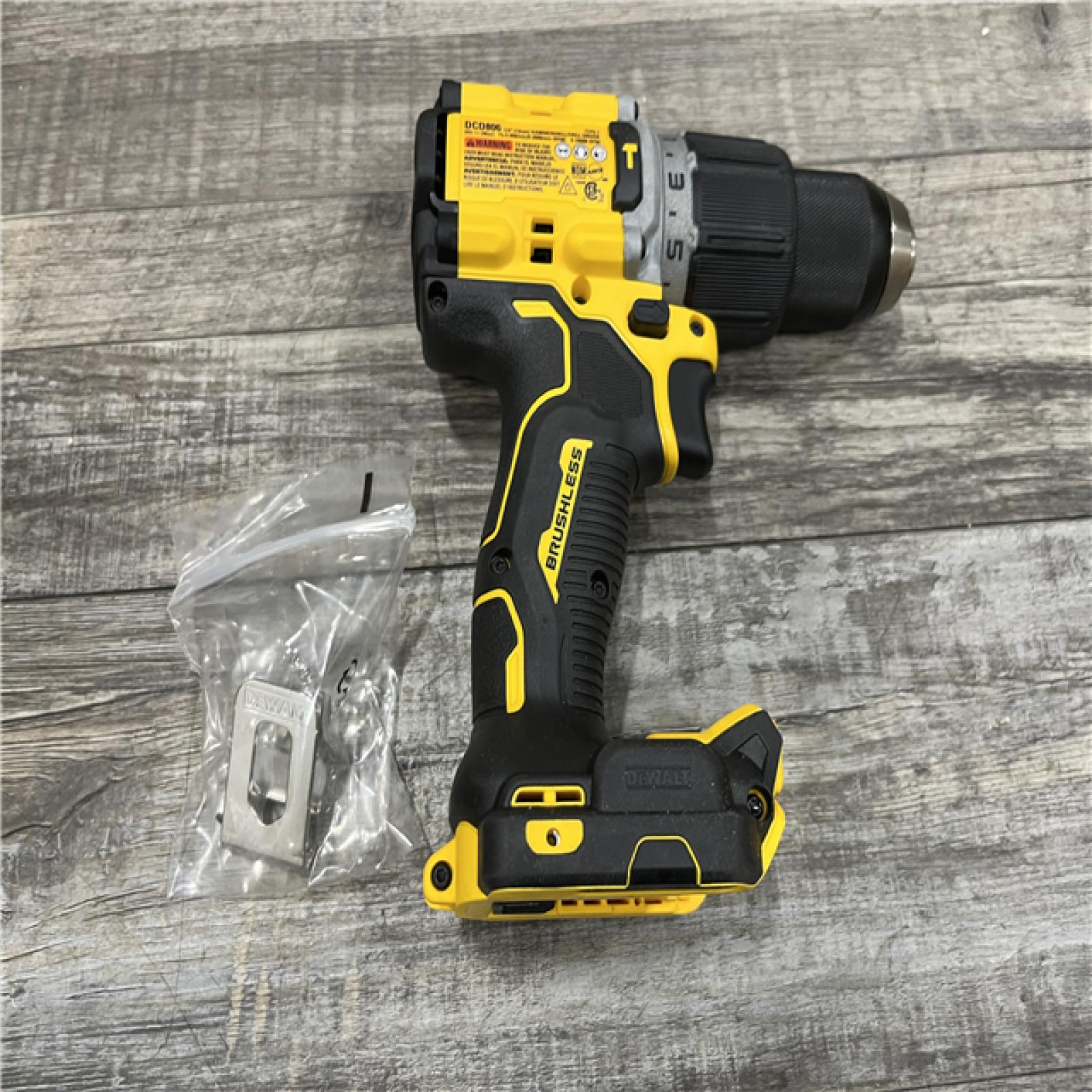AS-IS DEWALT 20V XR Brushless Cordless 1/2 in. Hammer Drill (Tool-Only)