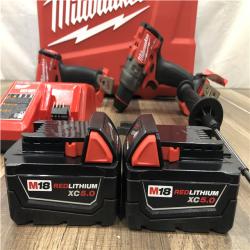 AS-IS Milwaukee FUEL 18V Lithium-Ion Brushless Cordless Hammer Drill and Impact Driver Combo Kit