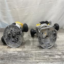 AS-IS DEWALT 2-1/4 HP Electronic Variable Speed Fixed Base and Plunge Router Combo Kit