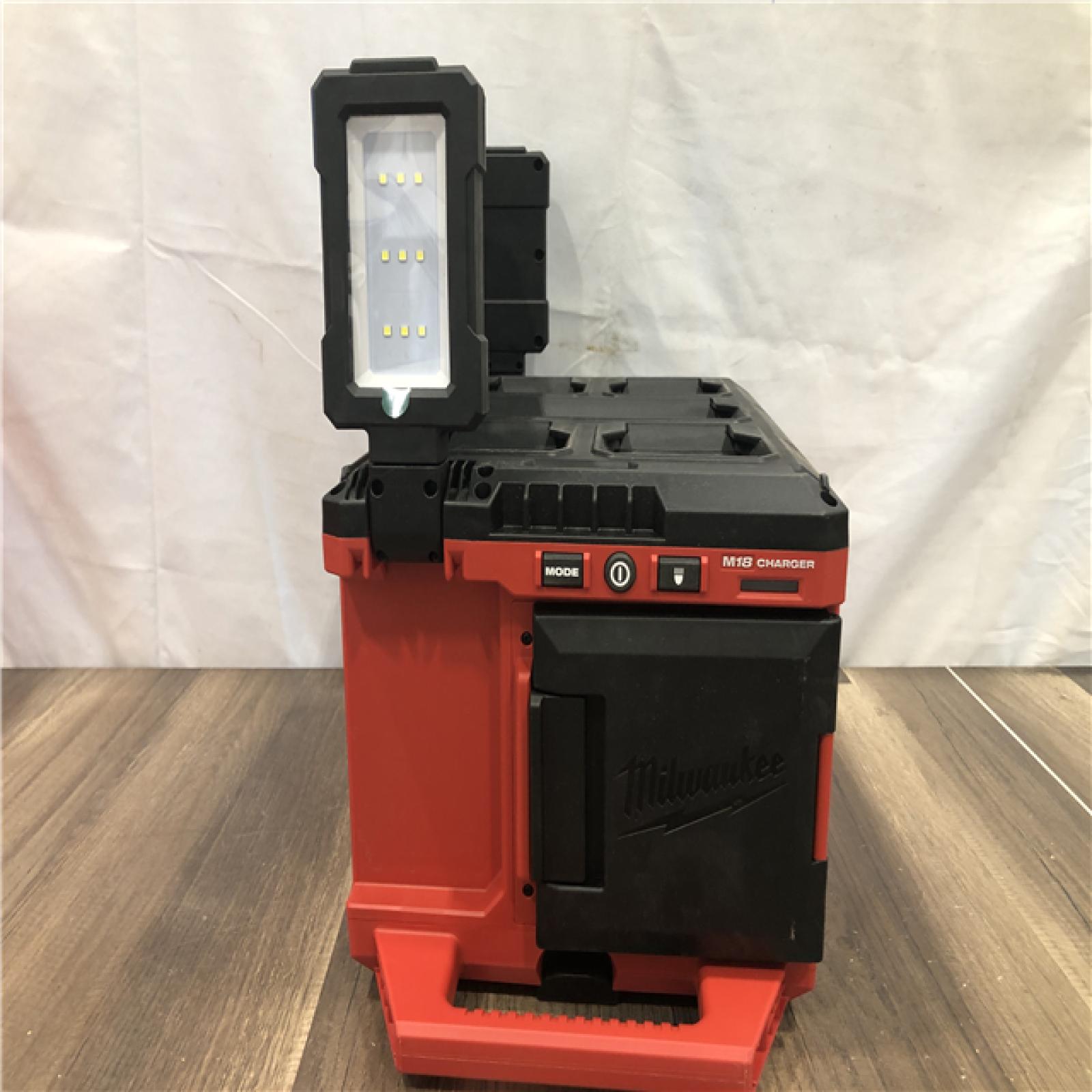 AS-IS Milwaukee 18-Volt Lithium-Ion Cordless PACKOUT 3000 Lumens LED Light with Built-In Charger