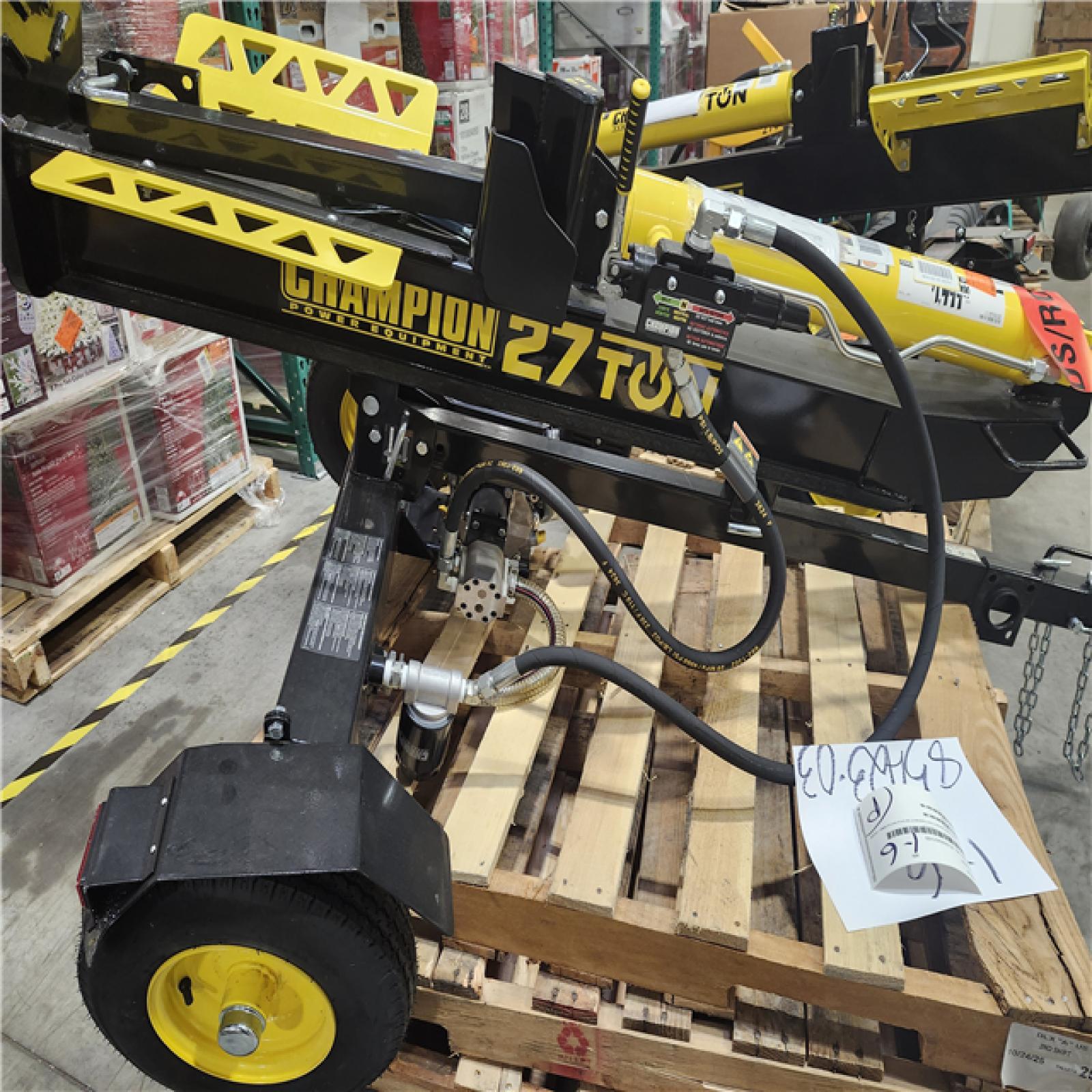 Dallas Location - As-Is Champion Power Equipment 27 Ton 224 cc Gas Log Splitter