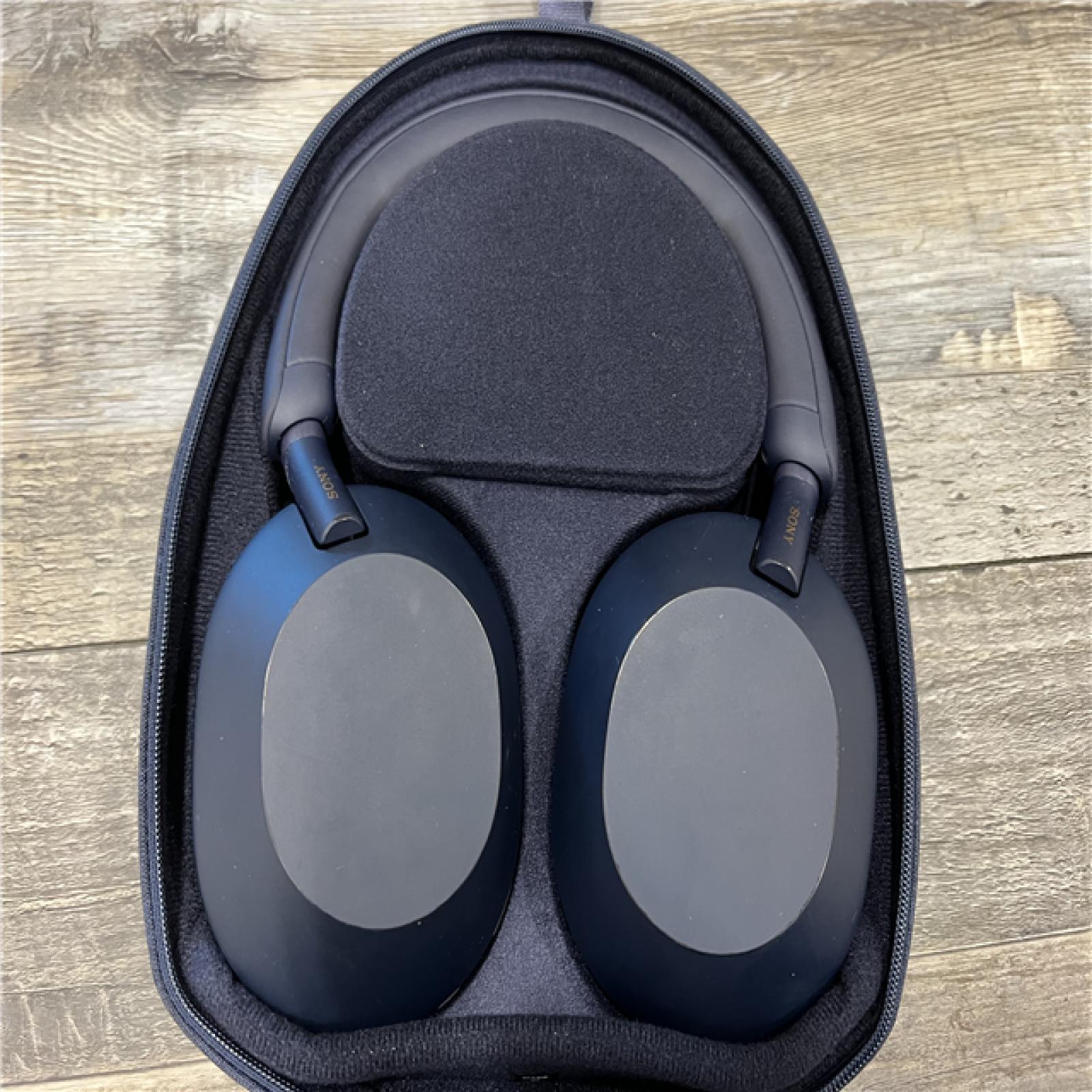 AS-IS Sony - WH1000XM5 Wireless Noise-Canceling Over-the-Ear Headphones - Blue