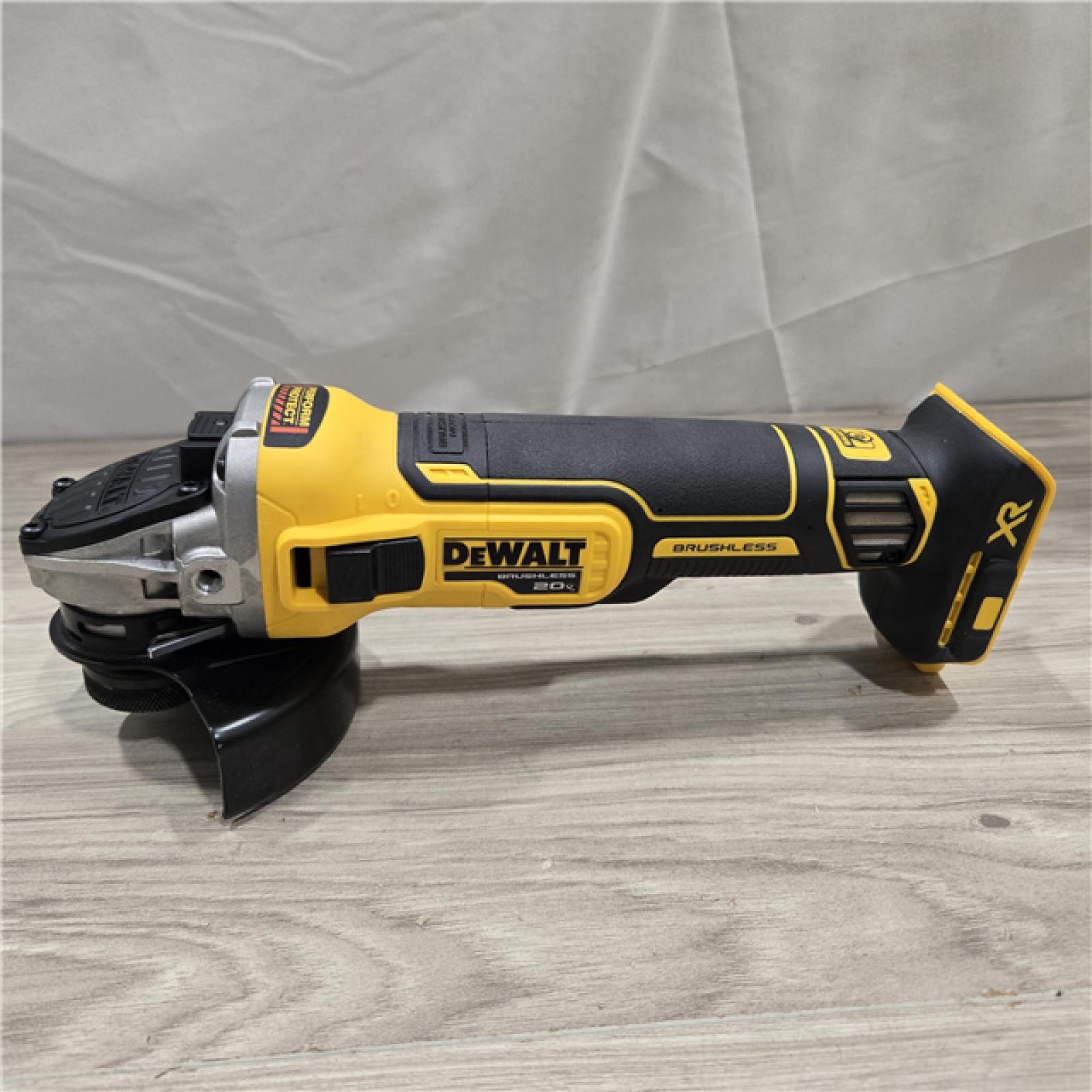 AS-IS DeWalt DCG405B 20V Max XR 4.5-Inch Slide Switch Small Angle Grinder (Tool Only)
