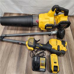 AS-IS - DEWALT FLEXVOLT 60V MAX Cordless Battery Powered String Trimmer & Blower Combo Kit with (1) FLEXVOLT 3 Ah Battery & Charger
