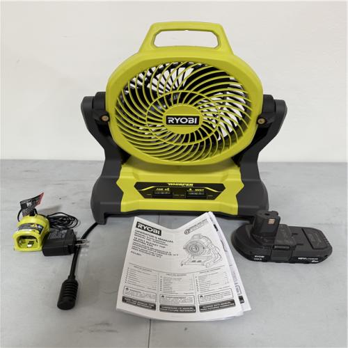 California NEW Ryobi 18V 7.5 Bucket Top Misting Fan Kit, includes (1) battery & charger