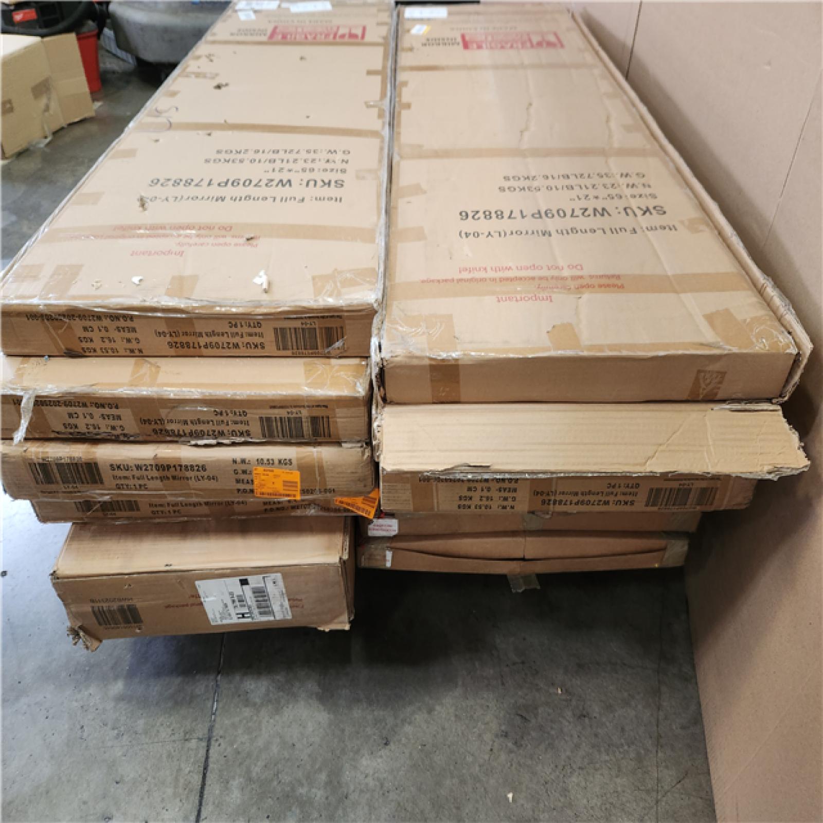 Phoenix AS-IS Mixed Full body Mirror Pallet of 12