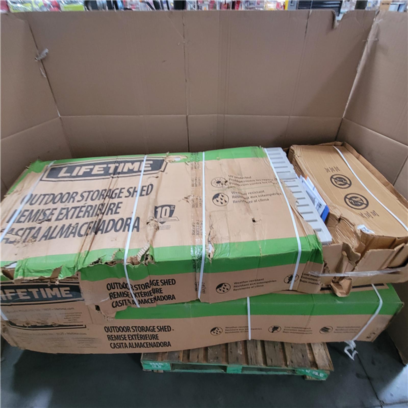 California AS-IS Lifetime Outdoor Storage Shed (Damage Boxes)