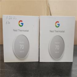 Phoenix AS-IS Google Nest Thermostat - Smart Programmable Wi-Fi Thermostat - (2-Pack)