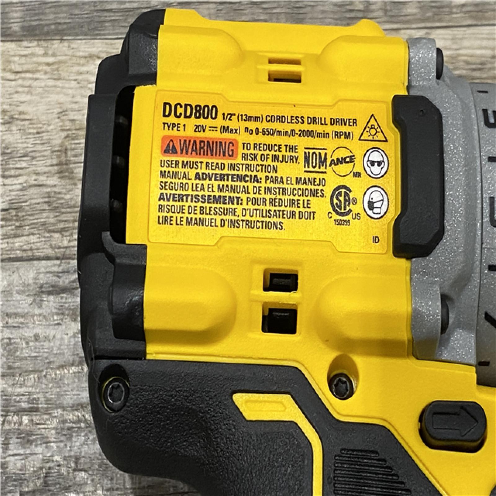 AS-IS DEWALT 20V MAX Lithium-Ion Cordless Brushless 1/2 in. Drill Driver Kit