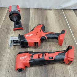 AS-IS Milwaukee M18 18-Volt Lithium-Ion Cordless Combo Kit 6-Tool with 2-Batteries, Charger and Tool Bag