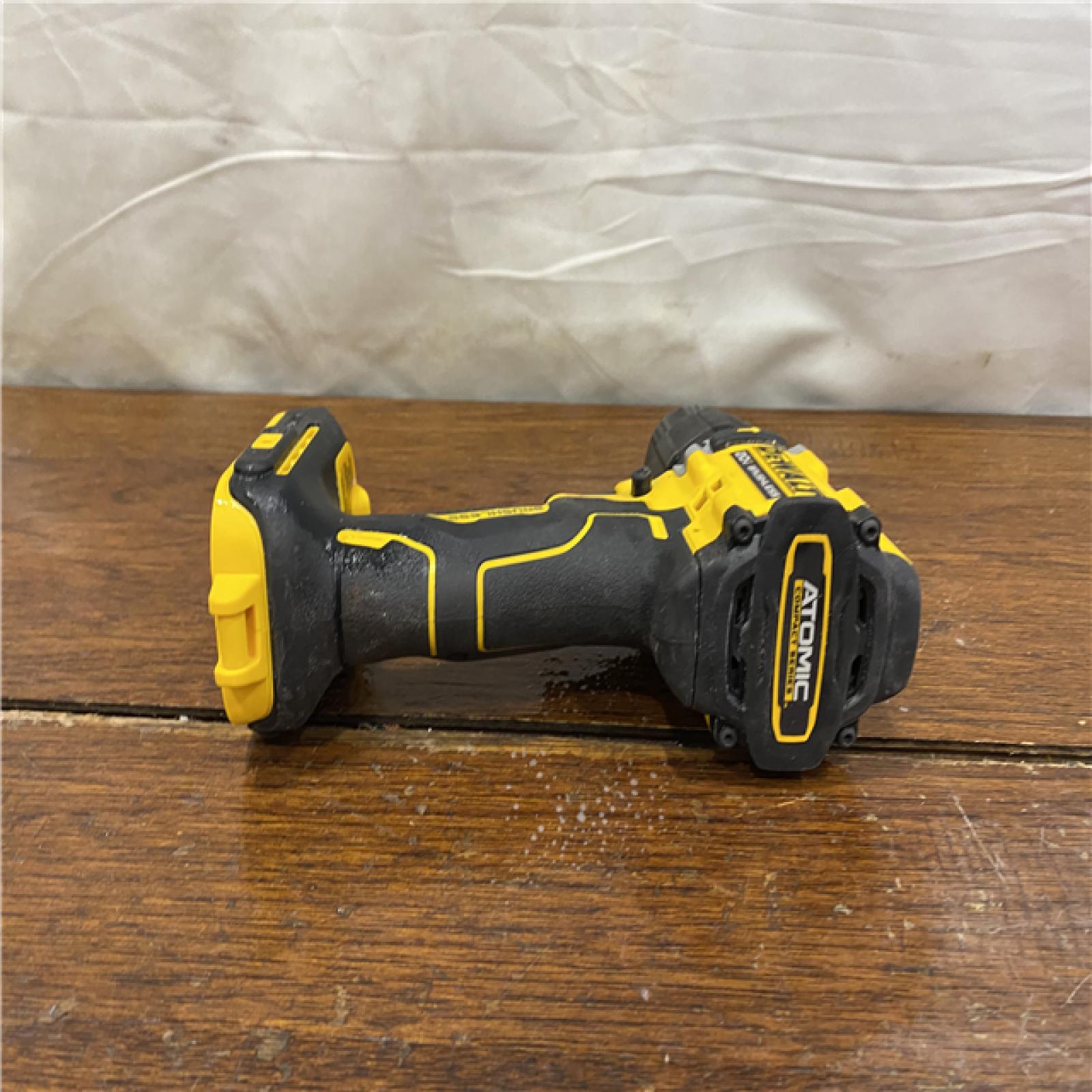 AS-IS DEWALT ATOMIC 20-Volt Lithium-Ion Cordless 1/2 in. Compact Hammer Drill with 3.0Ah Battery, Charger and Bag