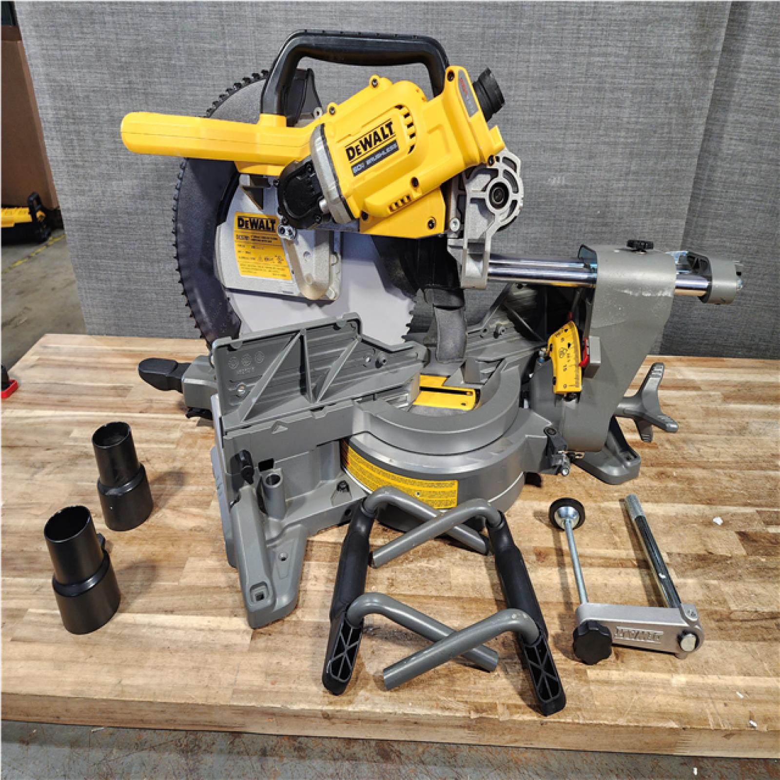 Houston Location AS-IS DEWALT 60V Lithium-Ion 12 in. Cordless Sliding Miter Saw (Tool Only)