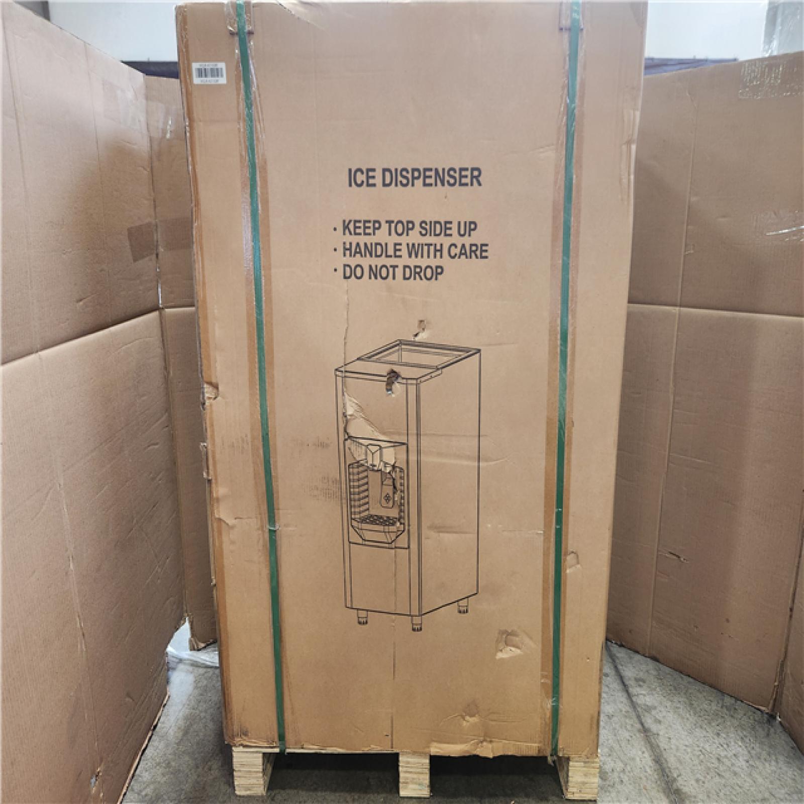 Phoenix NEW Hooure 22.2 in. Commercial Ice Maker 400 lbs./24 H Freestanding Stainless Steel Ice Maker Full Size Cubes with 200 lbs. Storage