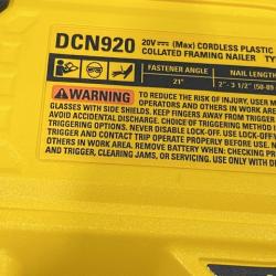 AS-IS DEWALT 20-Volt 21° Cordless Framing Nailer (Tool-Only)