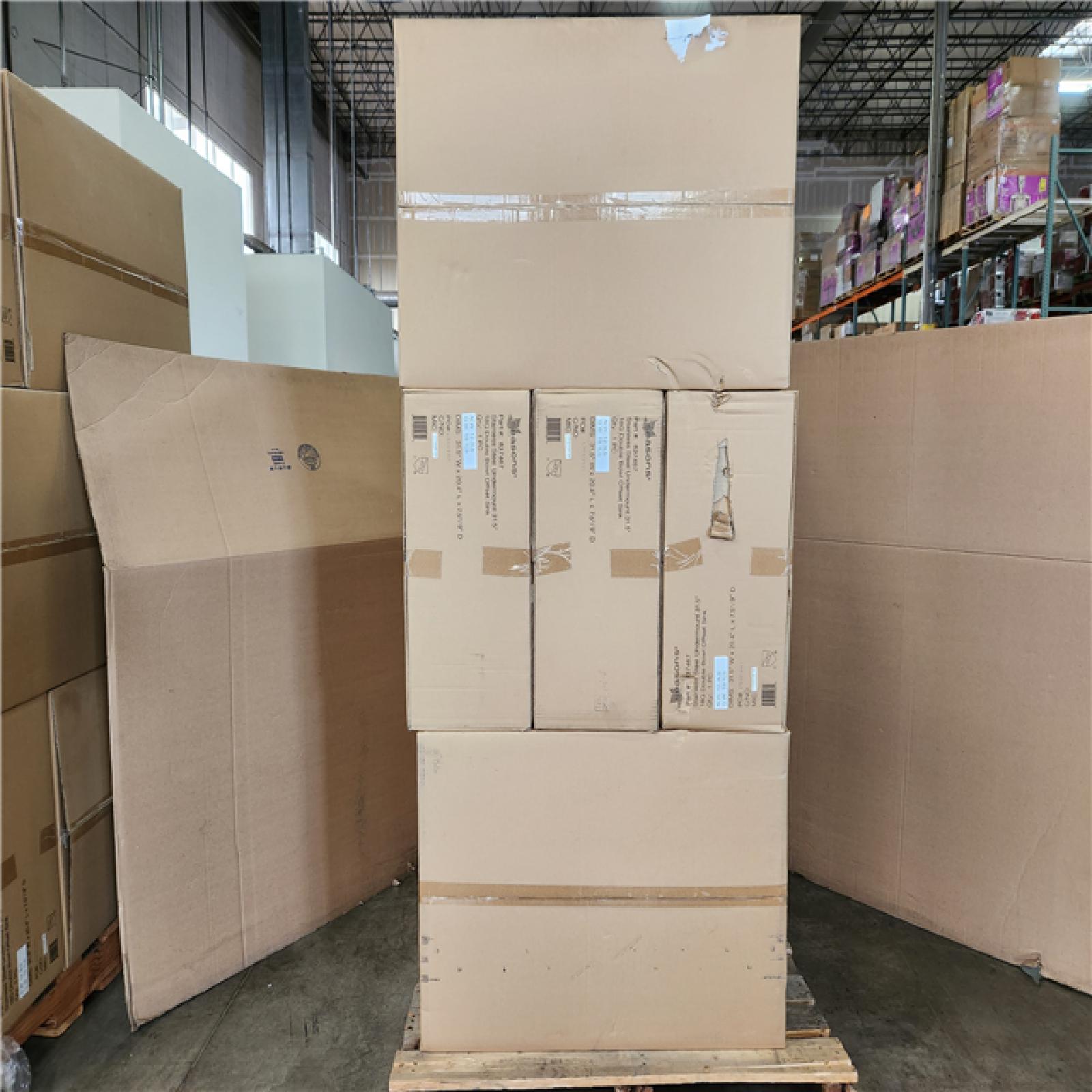 Phoenix NEW Seasons Stainless Steel Undermount 31.5 18G Double Bowl Offset Sink Pallet (12-Boxes)