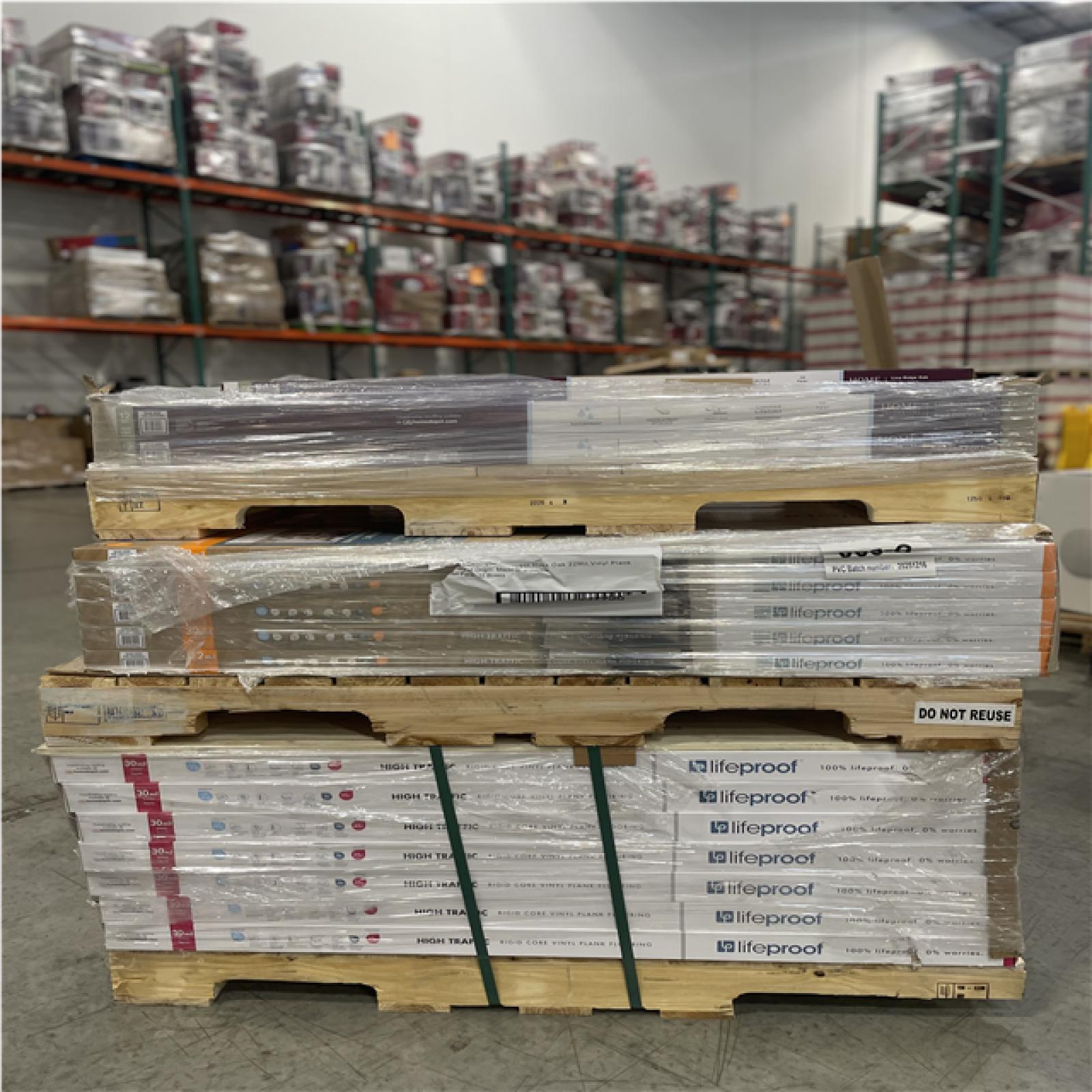 DALLAS LOCATION- AS-IS HOME DECORATORS & LIFEPROOF ASSORTED VINLYL FLOORING