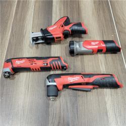 AS-IS Milwaukee  M12 Combo 7 tool Kit W/2 Cmpt Bat, 1 Xc Bat, KIT
