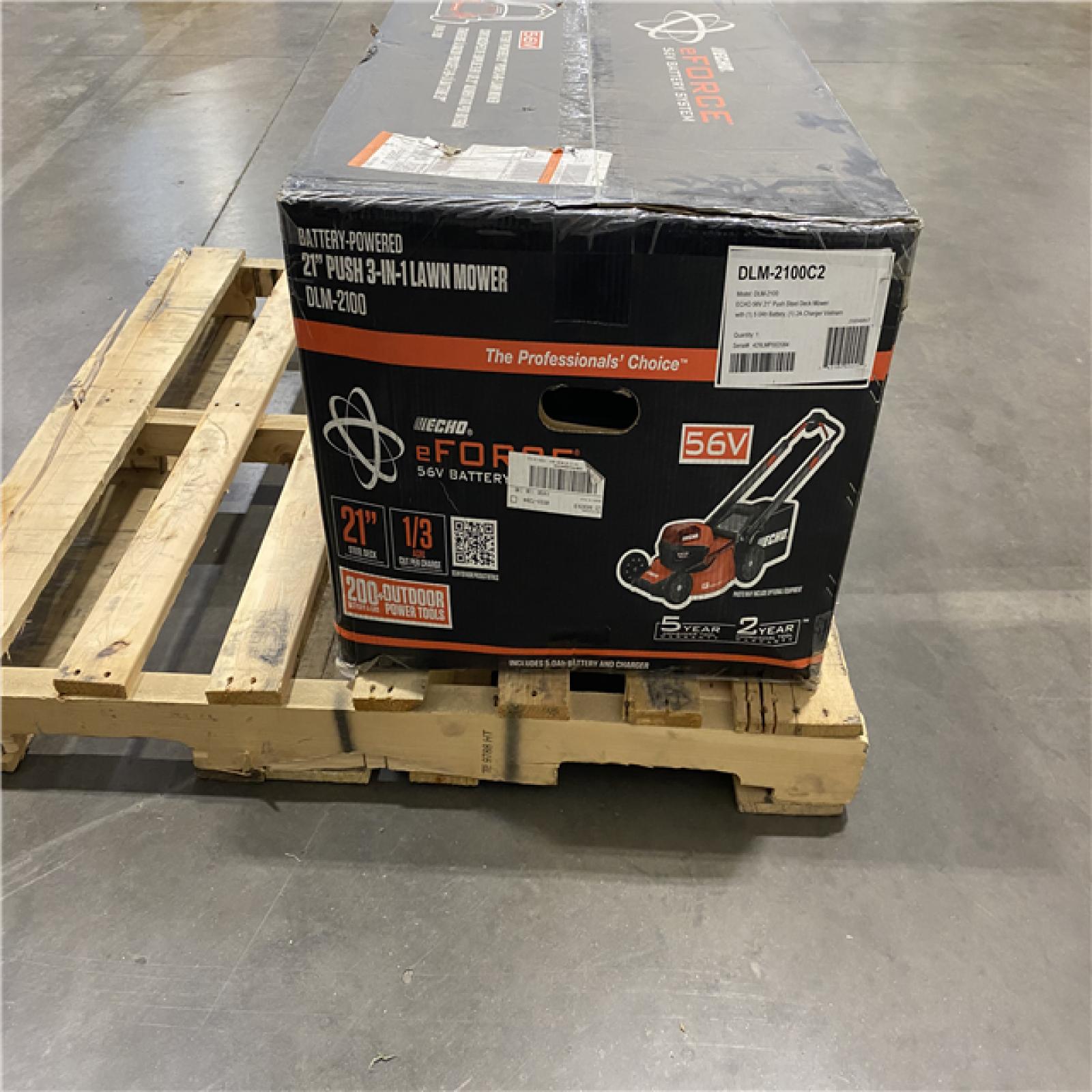 Dallas Location - NEW- ECHO DLM-2100 21 in. Electric Push Lawn Mower
