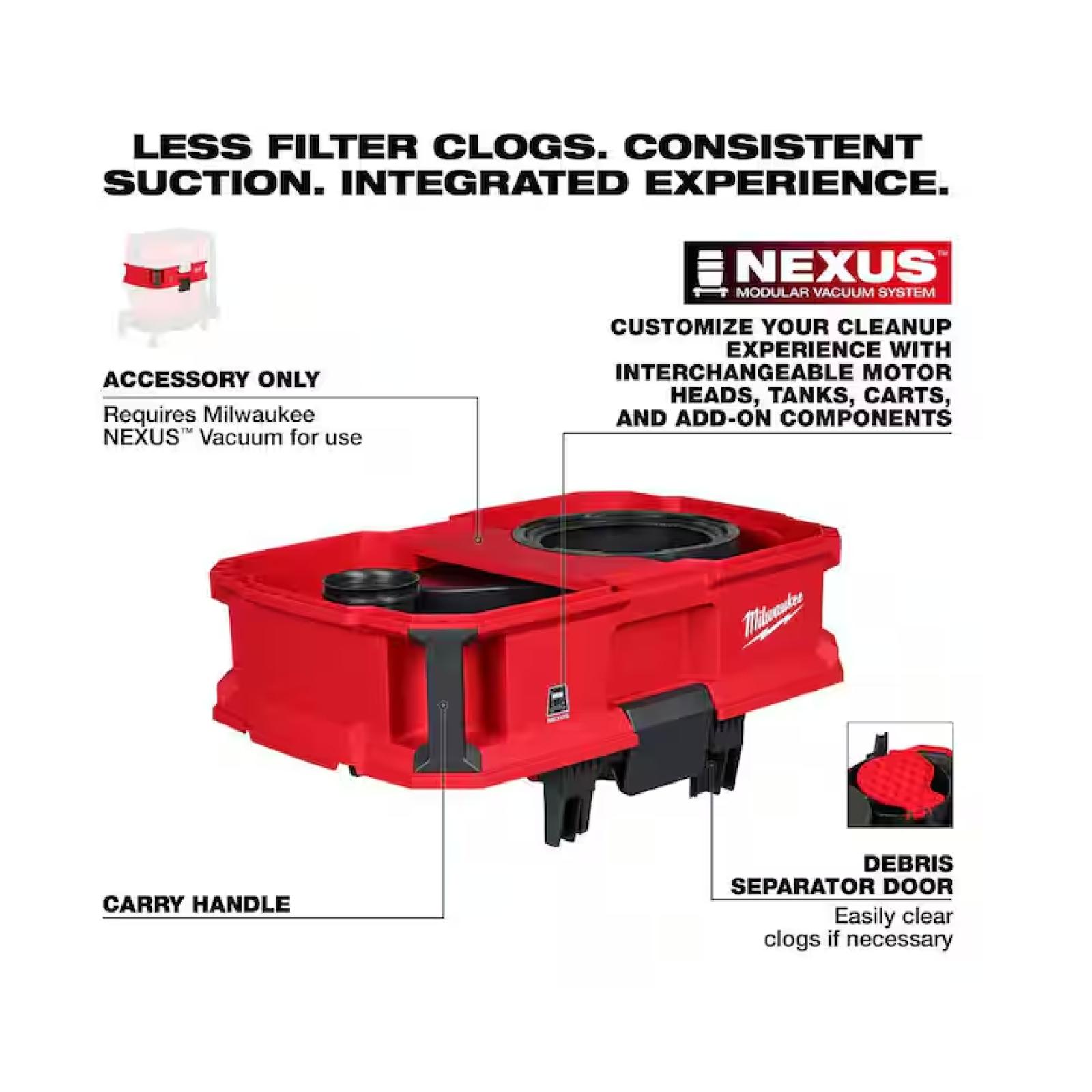 NEW! - Milwaukee NEXUS Dedicated Debris Separator -(2 UNITS)