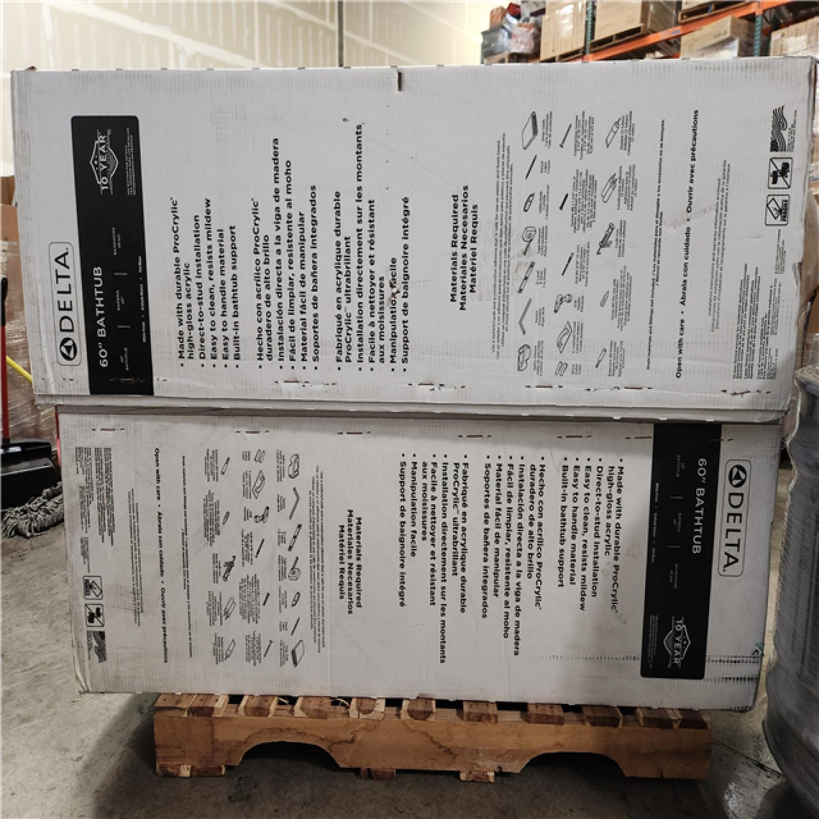 Phoenix Location 2 Delta Classic 500 Curve 60 in. x 32 in. Alcove Deep Soaking Bathtub with Right Drain in High Gloss White Pallet
