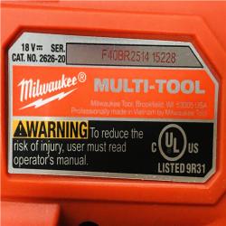 AS-IS Milwaukee 18V Lithium-Ion Cordless Oscillating Multi-Tool (Tool-Only)