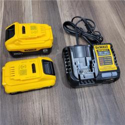 AS-IS DEWALT 20V MAX Lithium-Ion 6.0Ah and 4.0Ah Battery and Charger Starter Kit