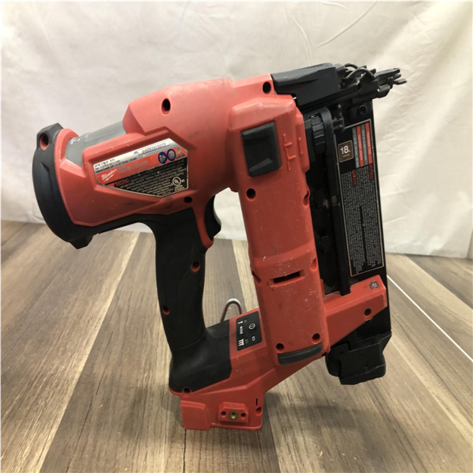AS-IS Milwaukee FUEL 18-Volt Lithium-Ion Brushless Cordless Gen II 18-Gauge Brad Nailer (Tool-Only)