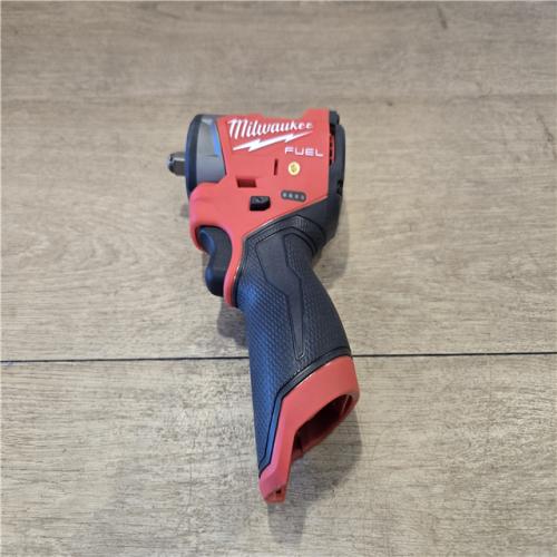AS-IS Milwaukee FUEL 12V Cordless 3/8 in. Sub Compact Impact Wrench (Tool-Only)