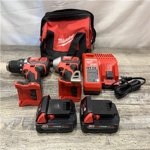 AS-IS Milwaukee 18V Lithium-Ion Cordless Drill Driver/Impact Driver Combo Kit