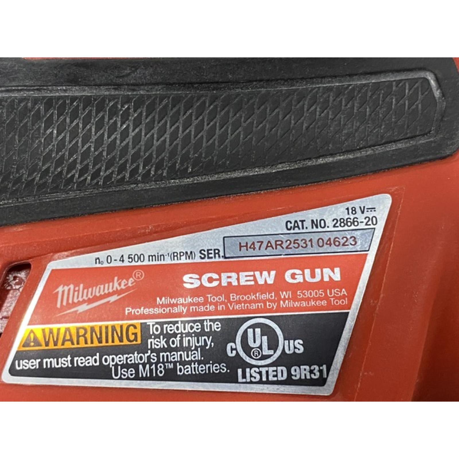 AS-IS Milwaukee FUEL 18V Lithium-Ion Brushless Cordless Drywall Screw Gun (Tool-Only)