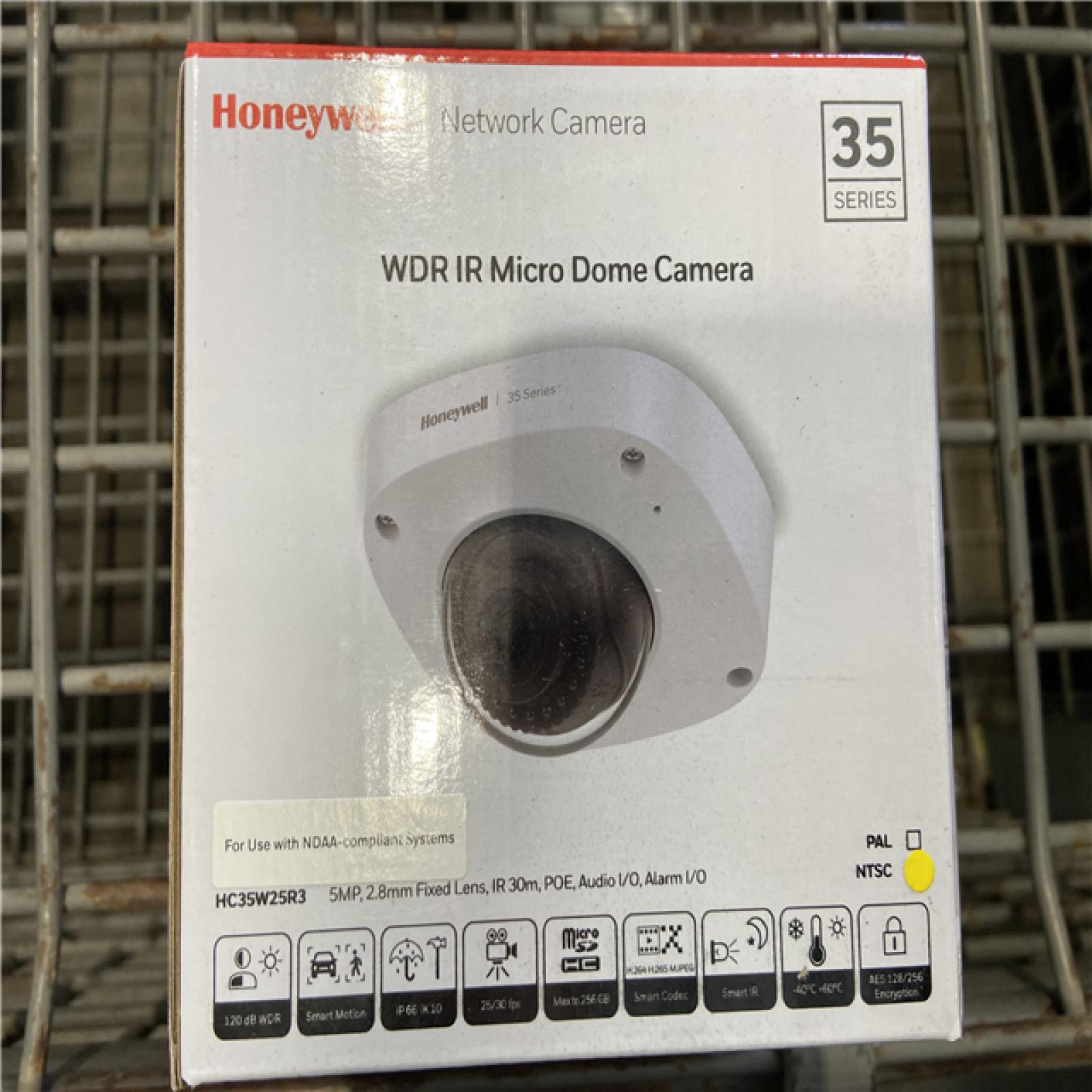 NEW! - Honeywell HC35W25R3 35 Series 5MP IR Fixed Micro WDR IP Dome Camera, 2.8mm Lens, White