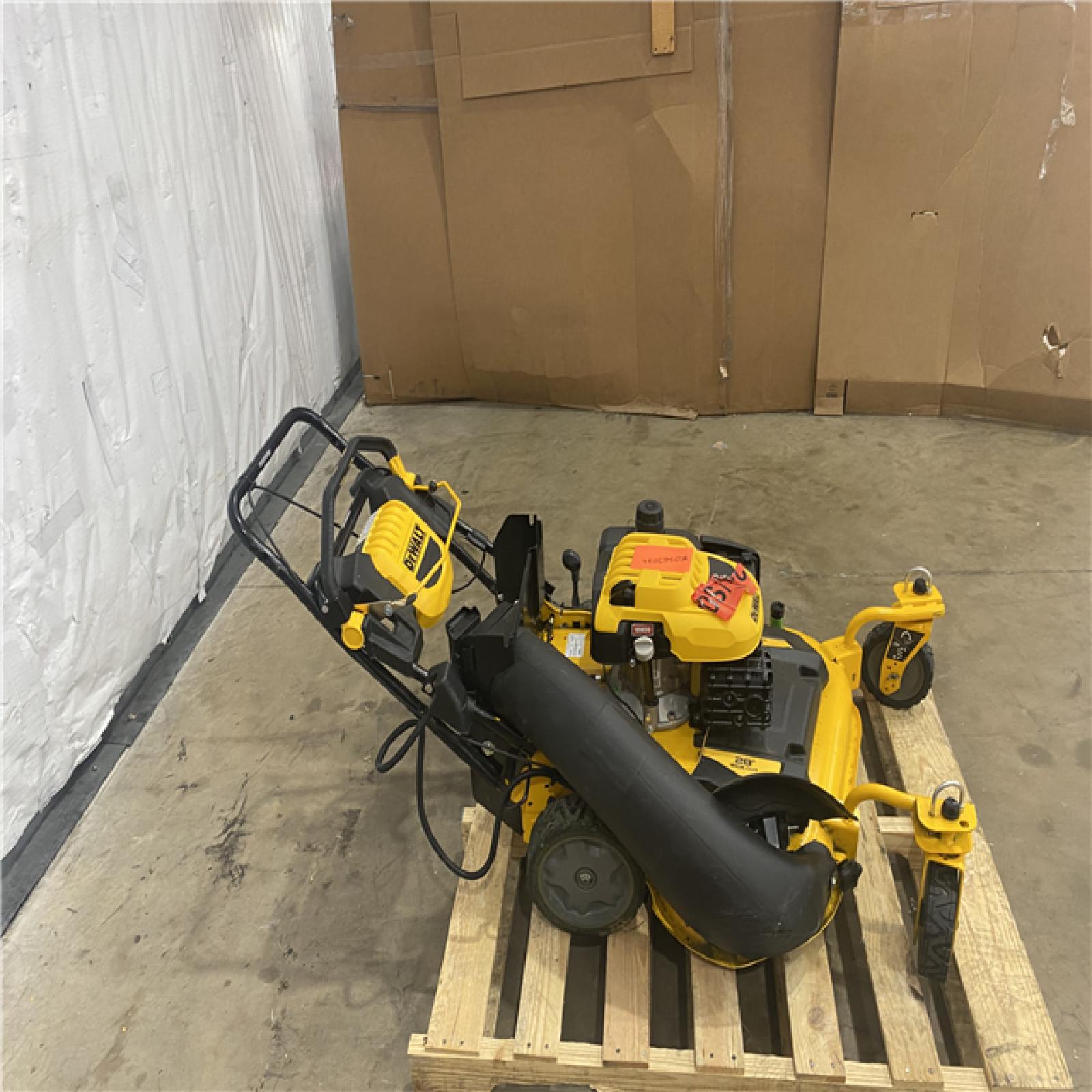 Houston Location - AS-IS Outdoor Power Equipment DEWALT LAWN MOWER 28 INCH WIDE CUT