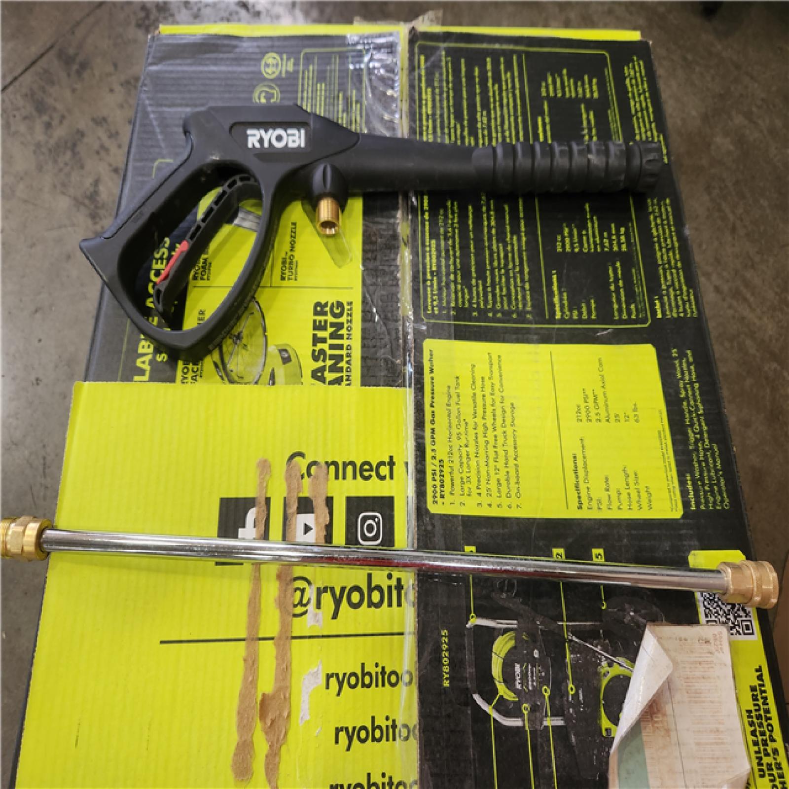 Phoenix NEW RYOBI 2900 PSI 2.5 GPM Cold Water Gas Pressure Washer with 212cc Engine
