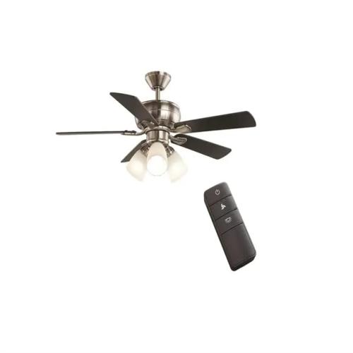 DALLAS LOCATION - Hampton Bay Riley 44 in. LED Brushed Nickel Indoor Ceiling Fan PALLET-(36 UNITS)