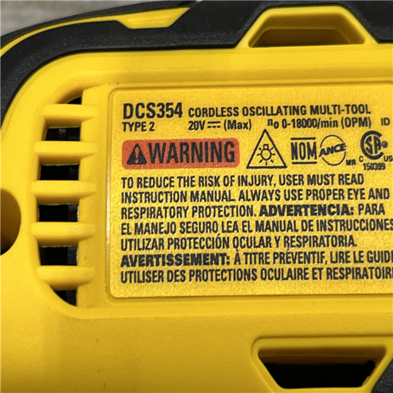 AS-IS DEWALT ATOMIC 20V MAX Cordless Brushless Oscillating Multi Tool Kit