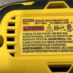 AS-IS DEWALT ATOMIC 20V MAX Cordless Brushless Oscillating Multi Tool Kit
