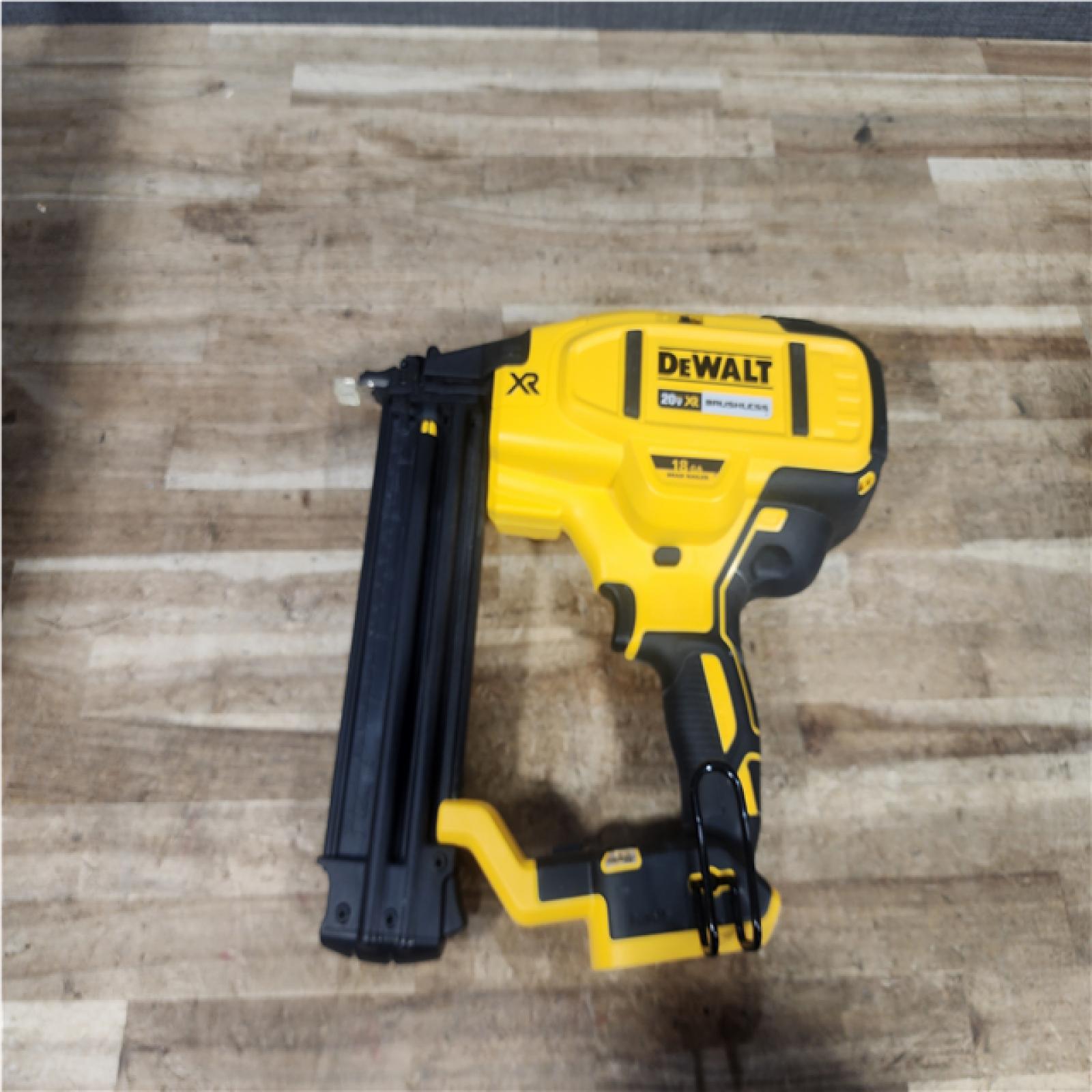 Houston Location AS-IS DEWALT 20V MAX XR 18 Gauge Cordless Brad Nailer (Tool Only)
