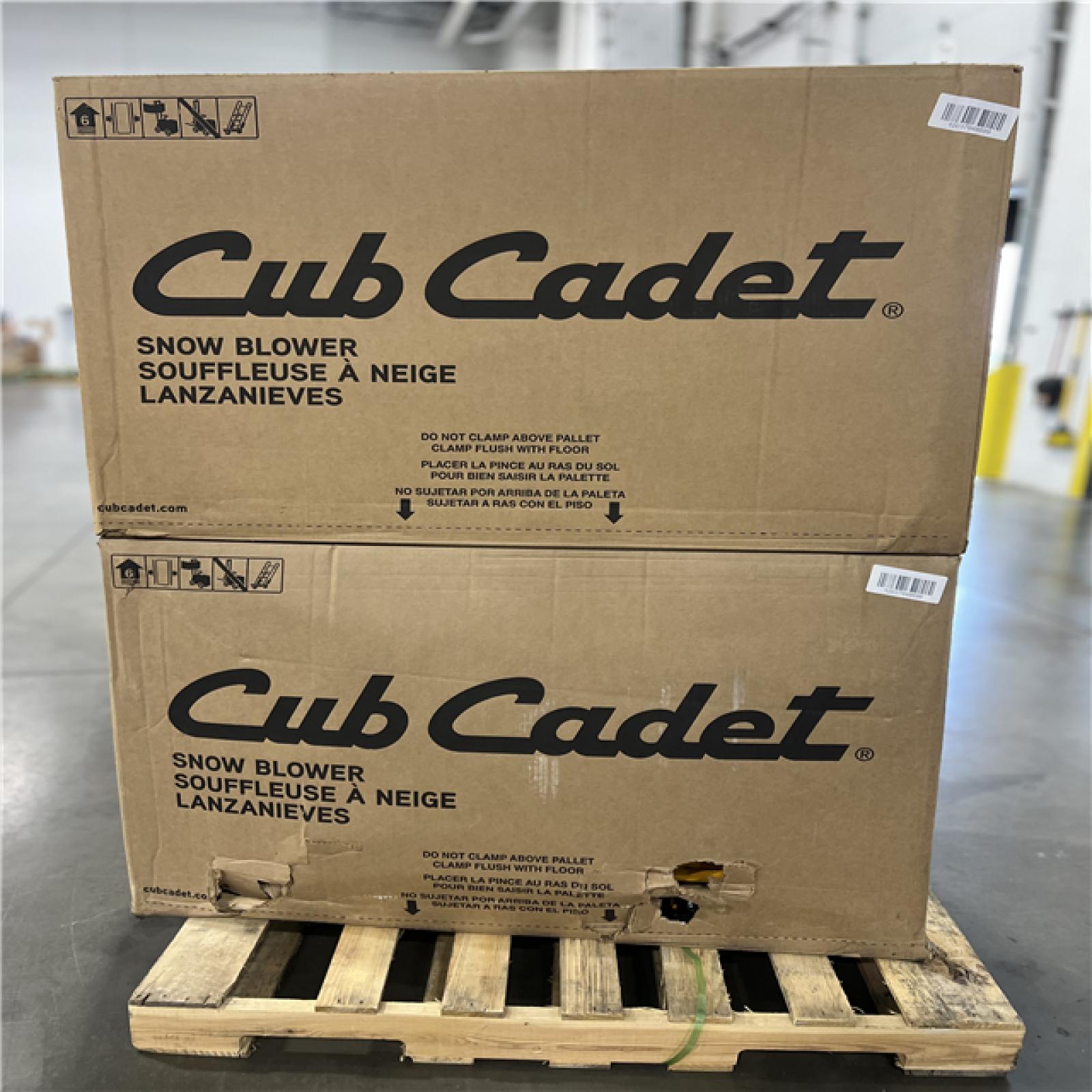 DALLAS LOCATION - CLUB CADET SNOW BLOWER PALLET (2 UNITS)