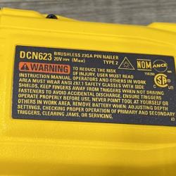 AS-IS DEWALT ATOMIC 20V MAX Lithium Ion Cordless 23 Gauge Pin Nailer Kit