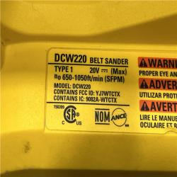 AS-IS DEWALT 20V MAX* XR Brushless Cordless Belt Sander (Tool-Only)