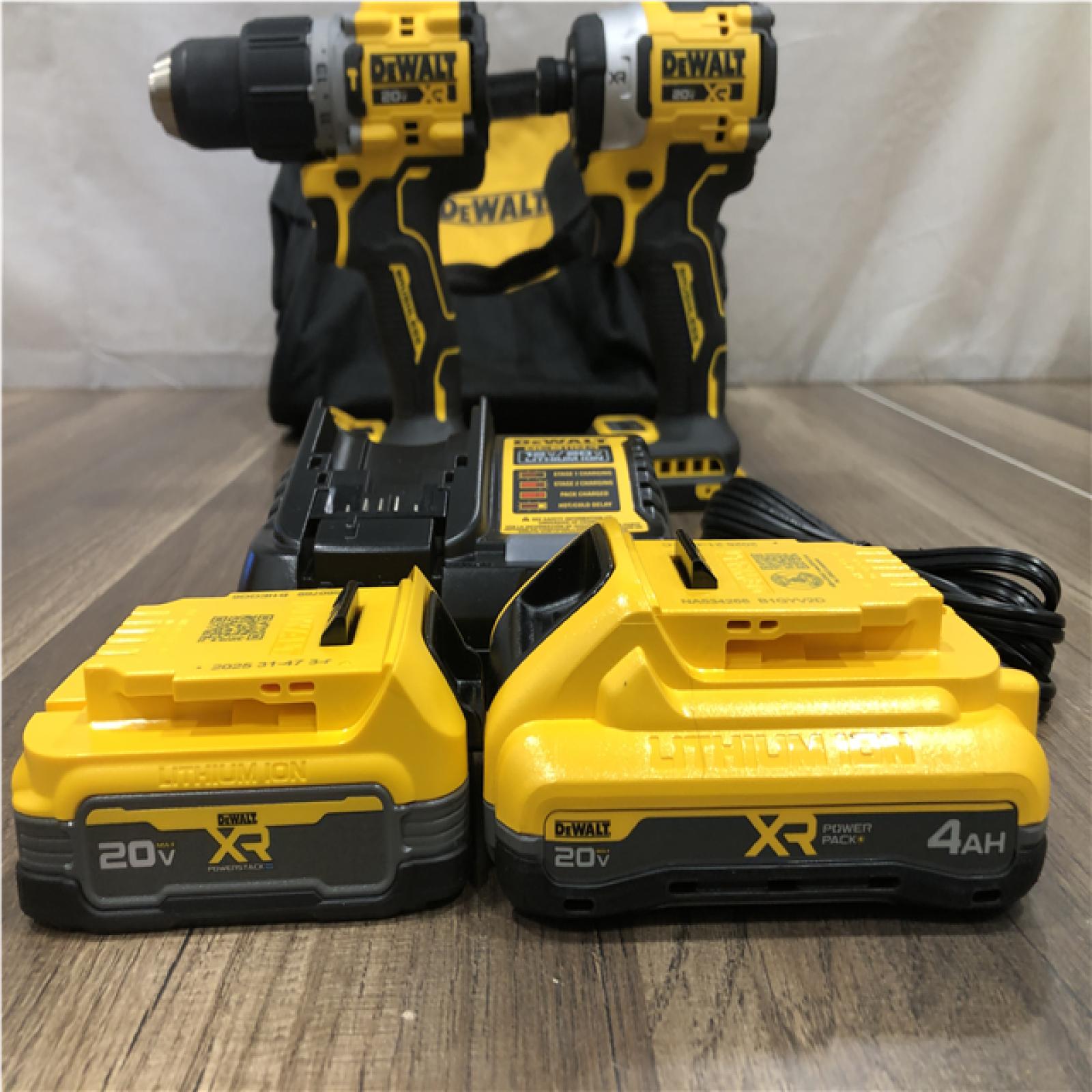 AS-IS DEWALT 20V XR Lithium-Ion Cordless 2-Tool Combo Kit
