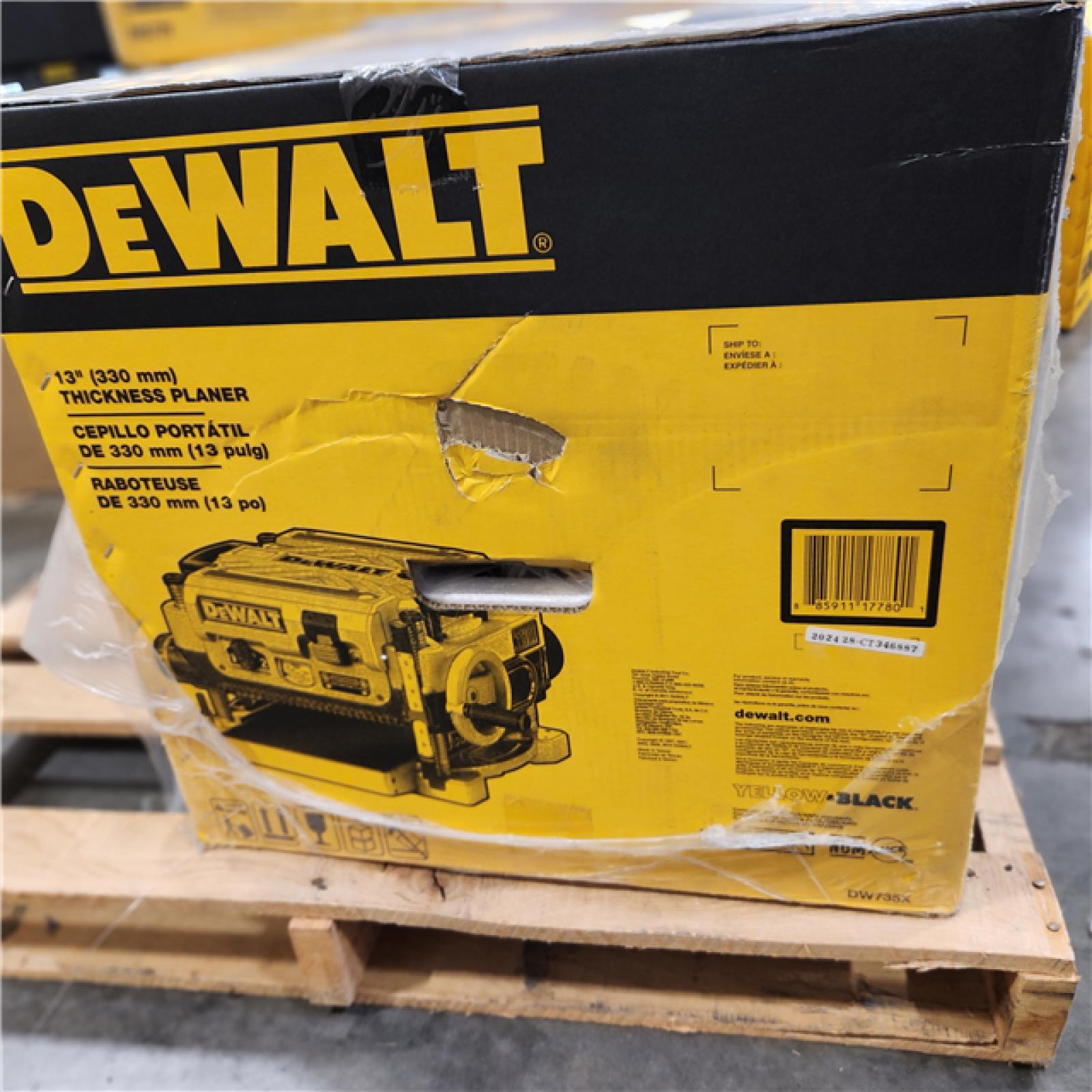 NEW-DEWALT 15 Amp Corded 13 in. Heavy-Duty 2-Speed Bench Planer