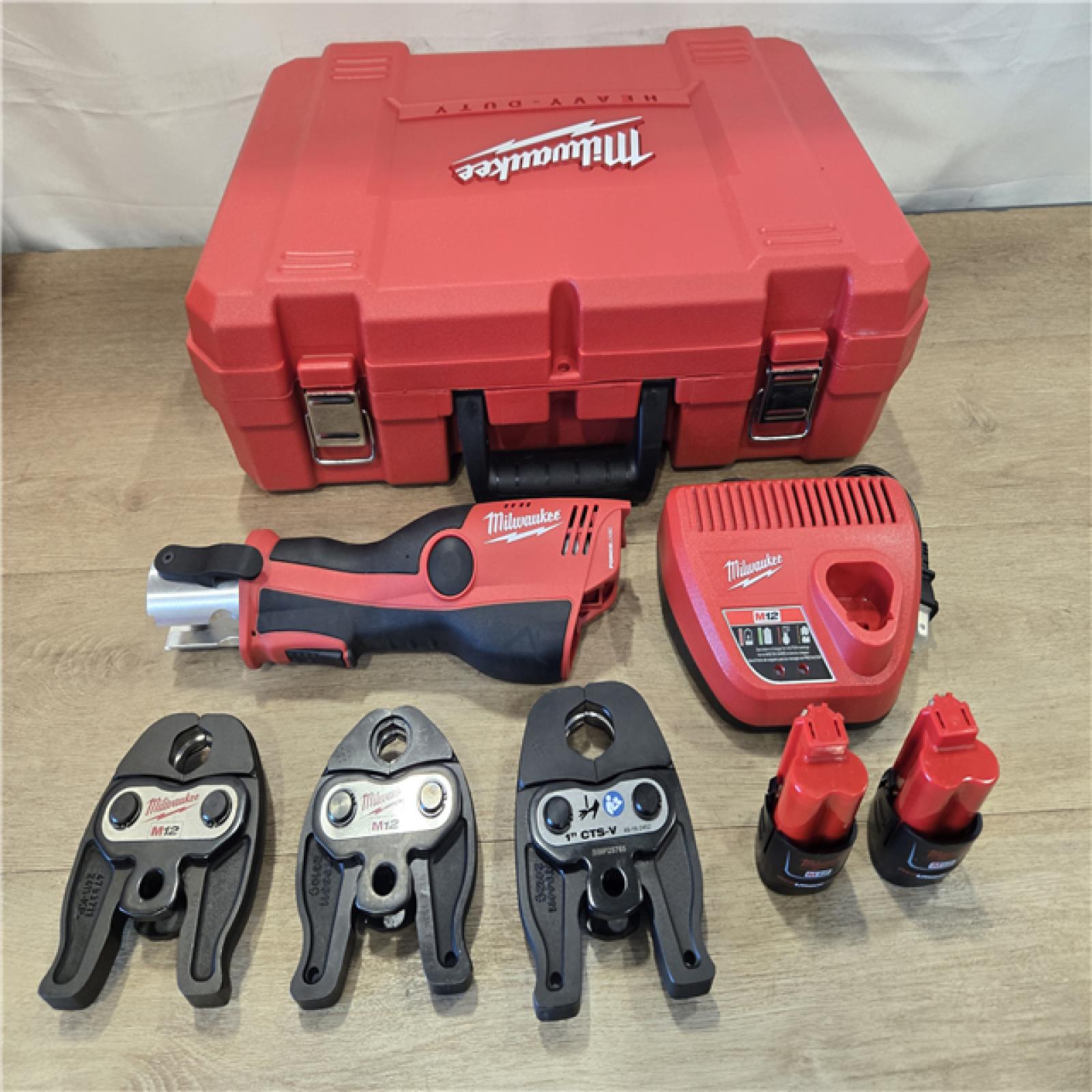 AS-IS Milwaukee 12-Volt Lithium-Ion Force Logic Cordless Press Tool Kit