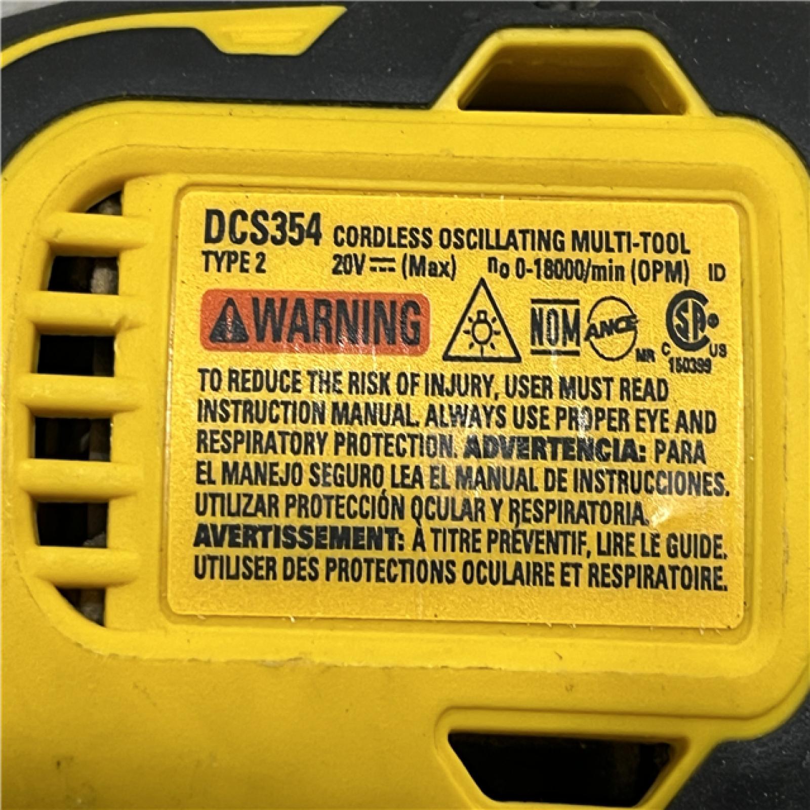 AS-IS DEWALT ATOMIC 20V MAX Cordless Brushless Oscillating Multi Tool (Tool Only)