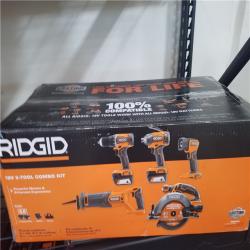 CALIFORNIA NEW RIDGID 18V 5-TOOL COMBO